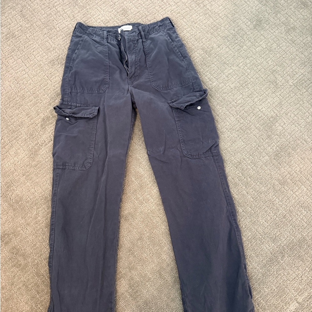 Zara Women’s Cargo Pants - Dark Navy